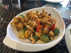 腊八蒜拌扇贝-良师门滨海人家·海鲜·家常菜(滨海城店)