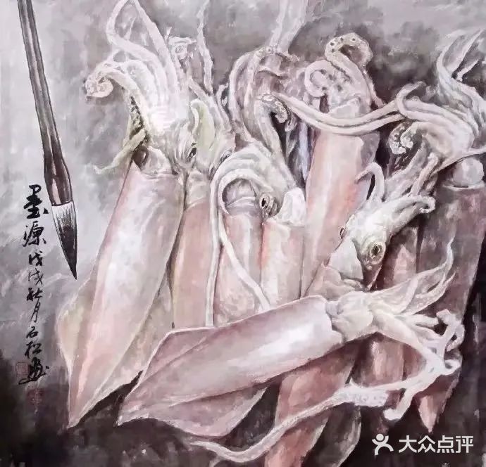 妙，他笔下的水墨画太逼真了，尤其第一张简直绝了！