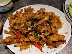 炸蘑菇-华盛园卷子王农家菜水库鱼