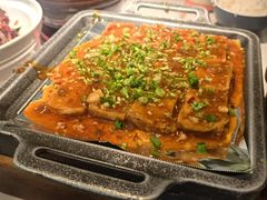 铁板包浆豆腐-绿茶餐厅(滨海万达广场店)