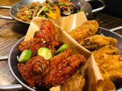 炸鸡翅一半一半-富乐满韩国正宗炸鸡韩国料理(虹泉路店)