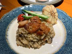 蒜香蘑菇鸡肉烩饭-秀儿家の小确幸花园西餐厅