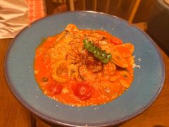 德国香肠番茄意面-福记咖啡·手工意面(下埔店)