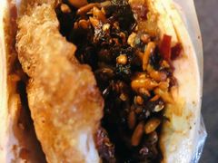 -清真马乐贝腊牛肉蛋黄菜夹馍(马蓉洒金桥店)