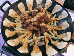 排骨豆角粘卷子-钰田大院·碳烤虹鳟鱼·怀柔地道农家菜(雁栖湖店)