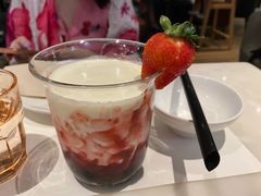 草莓酱珍珠奶茶-港丽餐厅(高德置地店)