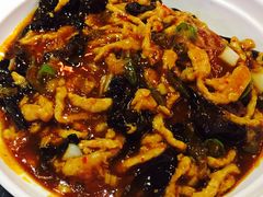 鱼香肉丝锅巴-刘胖子家常菜·蹄花焖藕(中南店)