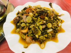 红螺炒鸡屎菜-万家海鲜饭店