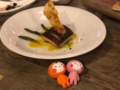 香烤三文鱼配芦笋-Hostaria Bar维他餐吧·意大利西餐厅·牛排馆