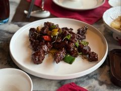 黑椒蒜子牛肉粒-海尔洲际酒店天下一品中餐厅