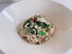 帝王蟹蟹肉烩饭配甜豆和莳萝-Jean Georges