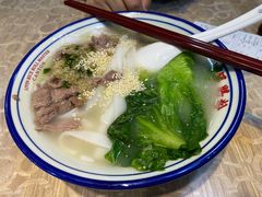 白灼姜葱牛肉面-荔银肠粉(广州天河华利路店)