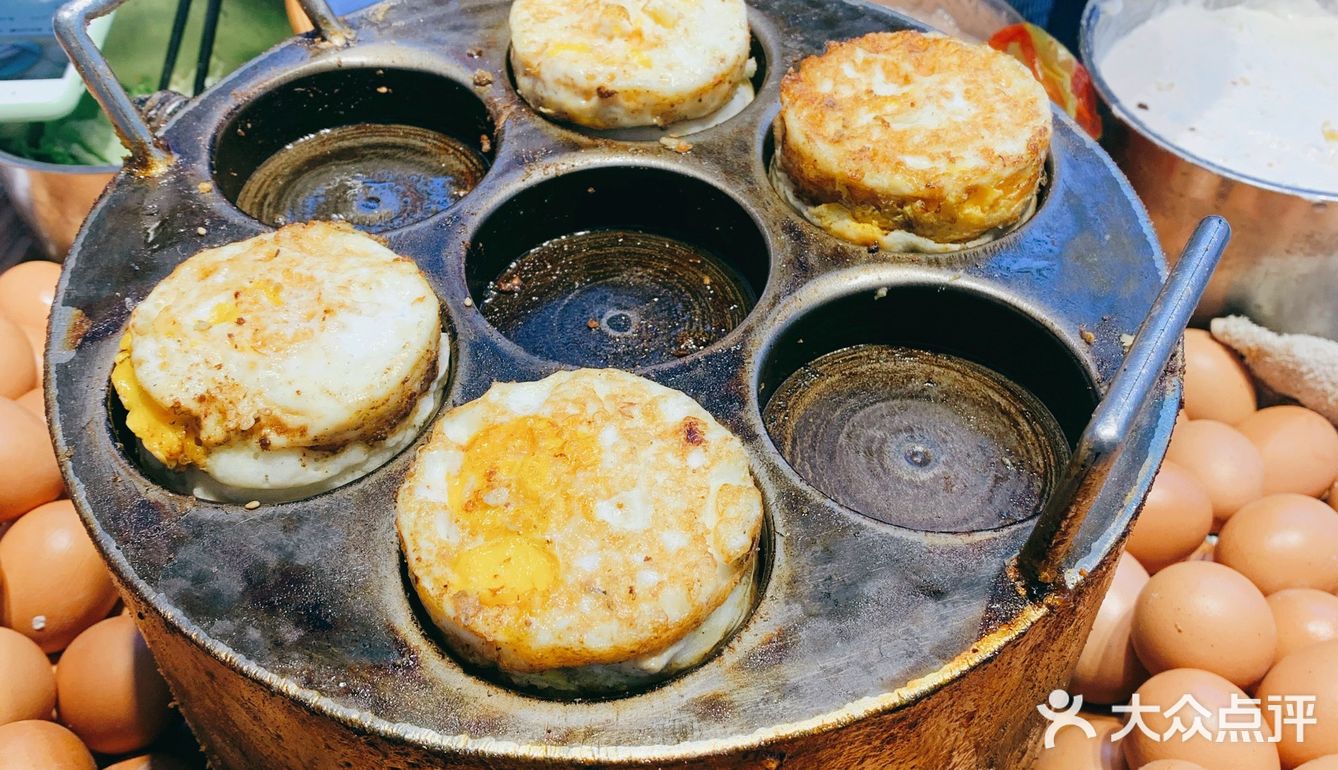 老光彩的鸡蛋汉堡～