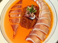 红油蒜香鱿鱼-九里云松·天香餐厅