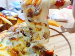 7寸会跳舞的牛肉披萨-北大家园食堂