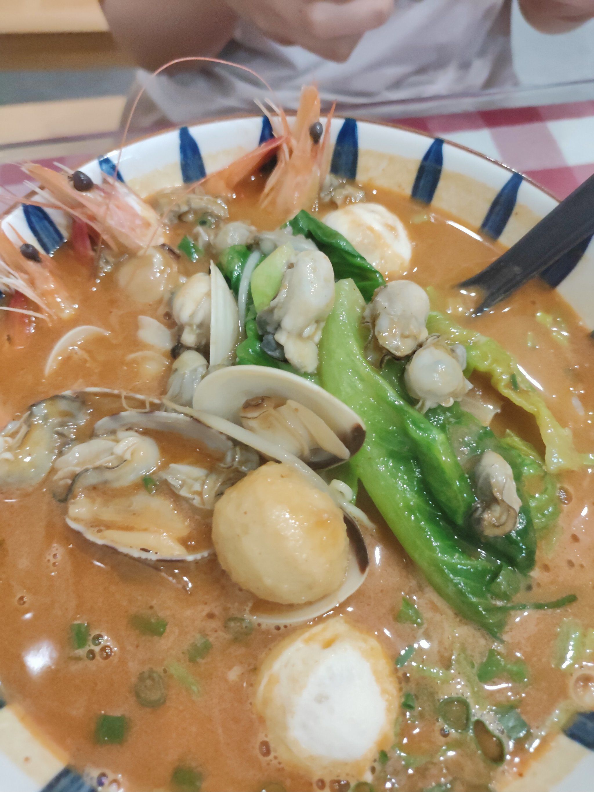 料超足的海鲜沙茶面