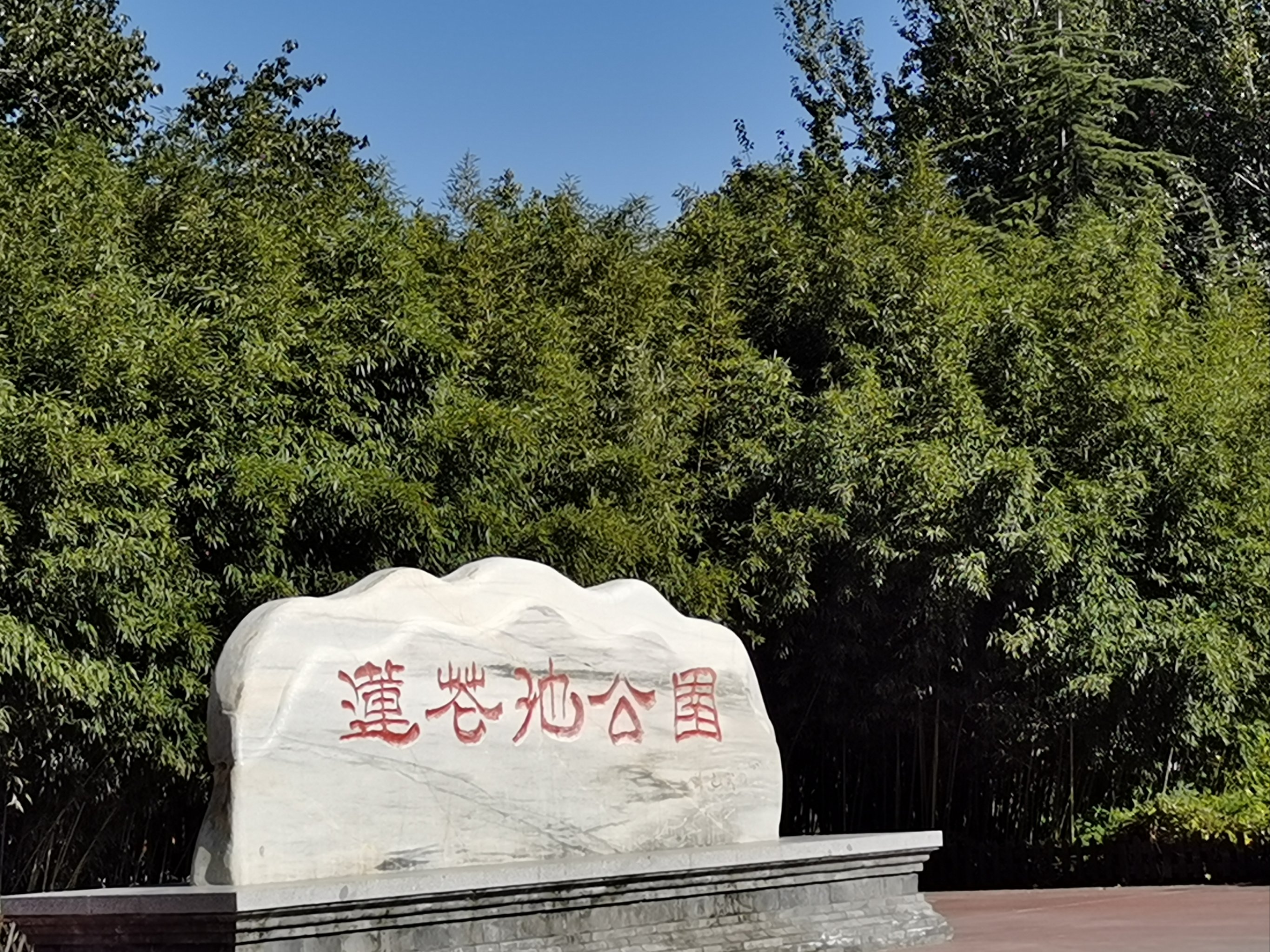 汉台区莲花池公园图片