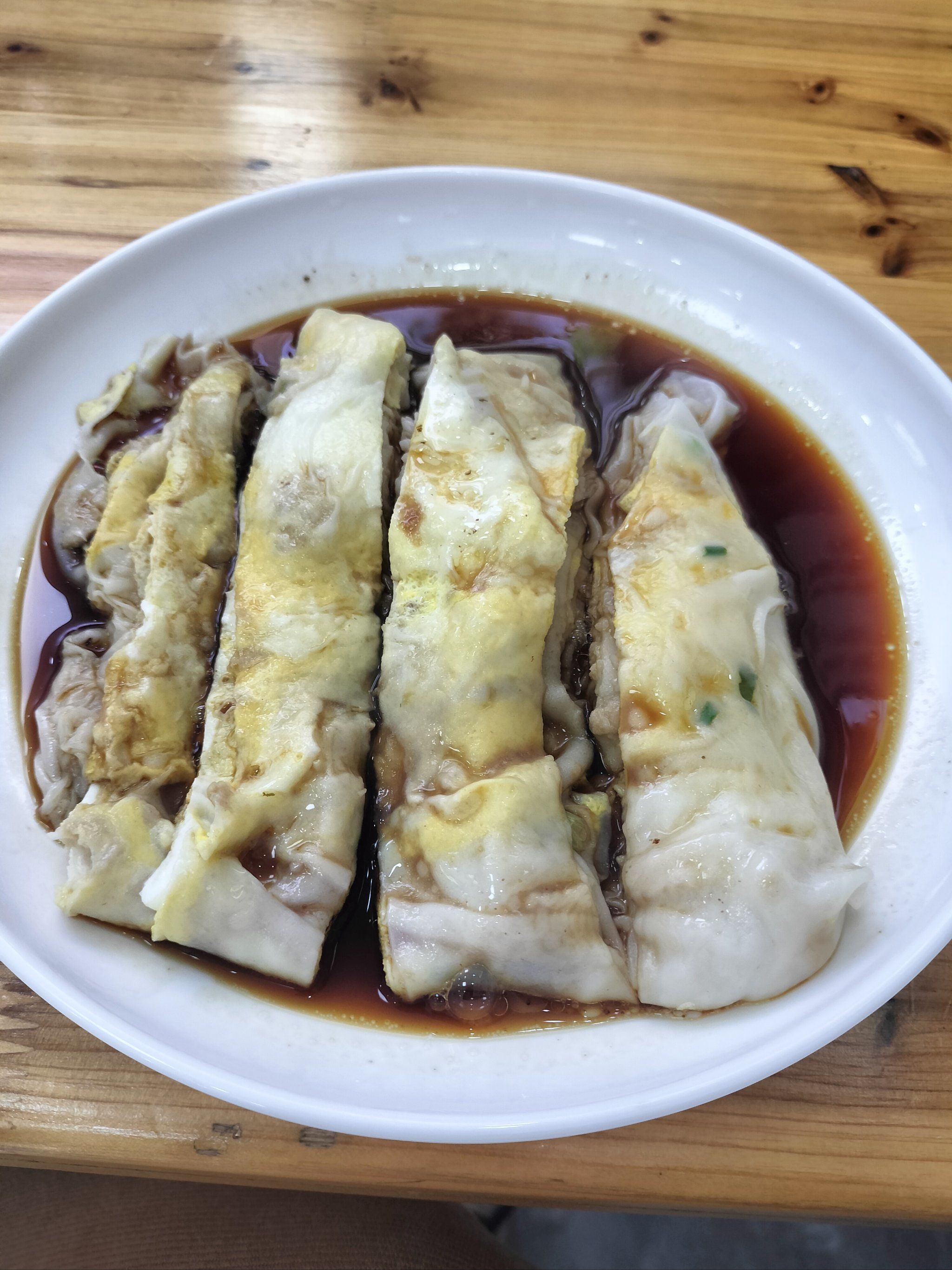 肉沫鸡蛋肠粉