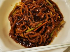 撒子牛肉丝-刘胖子家常菜·蹄花焖藕(中南店)