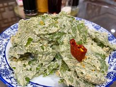 面拖桑树叶-天台徐家小吃