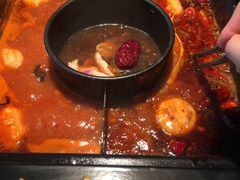 番茄麻辣锅-老牌坊云南鱼豆花火锅(哈西万达店)