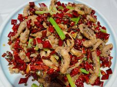 干煸鱿鱼须-渔民船说·北塘海鲜·天津菜·海肠捞饭(北塘古镇店)