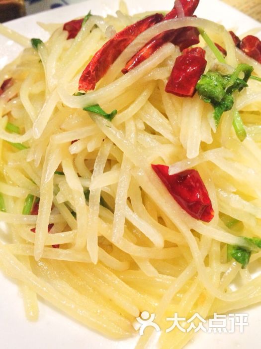 香菜梗梗呛呛土豆丝