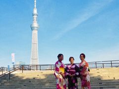 -东京都浅草樱花和服租赁店