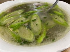 丝瓜滑肉汤-李四哥太安鱼食府