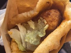 炸蛋重口多酱葱油饼-小红车炸蛋葱油饼