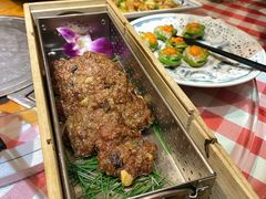 木盒烟熏牛肉饼-龙桥私厨·姜花菊花过桥鱼·顺德菜(容桂店)