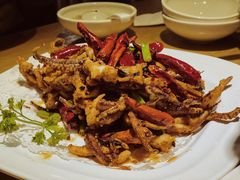 老干妈煸鱿鱼-吕氏疙瘩汤·海鲜新鲁菜(凯德mall新都心店)