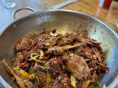 爆辣干锅鸭头-安诚居干锅鸭头(八角店)