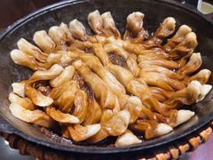 排骨豆角卷子-华盛园卷子王农家菜水库鱼