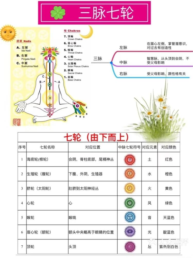 瑜伽中的三脉七轮