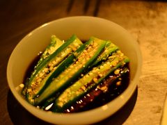 蒜汁秋葵-很久以前羊肉串(簋街店)