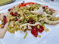 雪菜炒鱿鱼-宝燕海货工场(长江国际店)