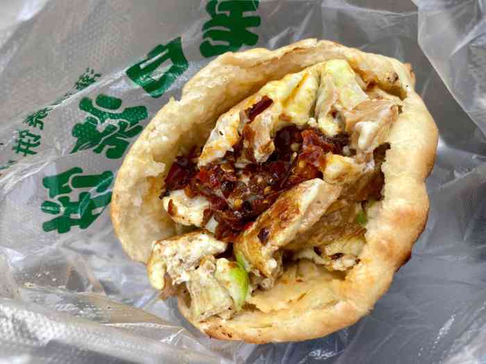 老白烧饼(公园茂店)-"下班回家走到半路,来这里买一个,老白烧饼.