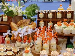 -芒果与甜纯动物奶油蛋糕&甜品台定制