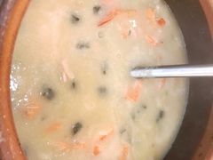 明虾皮蛋瘦肉粥-品记潮汕砂锅粥(湖东路店)