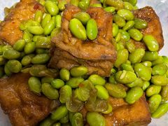 毛豆烧臭豆腐干-彭盛菜市场