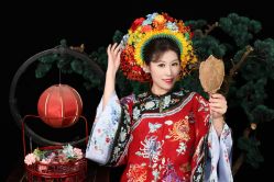 -后宫·古装汉服京剧儿童亲子全家福摄影