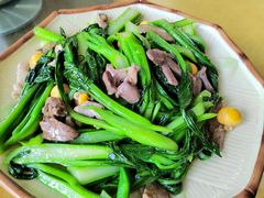 猪杂炒菜心-区海鸡场饭店(石壁店)