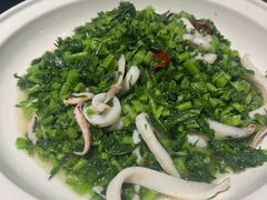 雪菜鱿鱼-健眺小海鲜(临海后山店)
