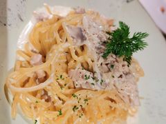 奶油鸡肉菌菇意面-404干式熟成牛排馆•聚会餐厅