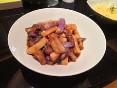 鱼香年糕炒茄子-涌上外婆桥(南塘店)