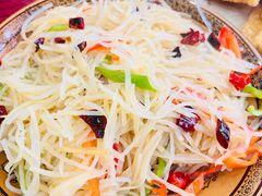 -陕北农家小吃风干羊肉剁荞面