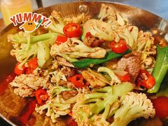 干锅菜花-绿茶餐厅(西单老佛爷店)