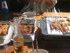 -路边摊小炉子烧烤