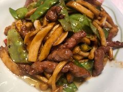 碧绿山珍炒牛柳-柒园·三十年创意杭帮菜(龙湖滨江天街店)